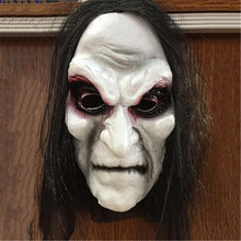 Load image into Gallery viewer, Halloween Zombie Mask Props Grudge Ghost Hedging Zombie Mask Realistic Masquerade Halloween Mask Long Hair Ghost Scary Mask