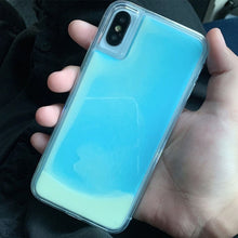 Load image into Gallery viewer, New Fashion Noctilucent Dynamic Liquid Quicksand For iPhone 6 6S 7 8 Plus X XR