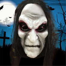 Load image into Gallery viewer, Halloween Zombie Mask Props Grudge Ghost Hedging Zombie Mask Realistic Masquerade Halloween Mask Long Hair Ghost Scary Mask