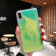 Load image into Gallery viewer, New Fashion Noctilucent Dynamic Liquid Quicksand For iPhone 6 6S 7 8 Plus X XR
