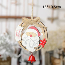 Load image into Gallery viewer, Christmas Decoration For Home Door Santa Snowman Garland Tree Christmas Gift Xmas wooden Ornament Pendant Navidad Natale 2019