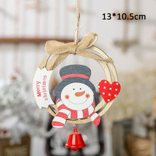 Load image into Gallery viewer, Christmas Decoration For Home Door Santa Snowman Garland Tree Christmas Gift Xmas wooden Ornament Pendant Navidad Natale 2019