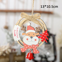 Load image into Gallery viewer, Christmas Decoration For Home Door Santa Snowman Garland Tree Christmas Gift Xmas wooden Ornament Pendant Navidad Natale 2019