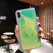 Load image into Gallery viewer, New Fashion Noctilucent Dynamic Liquid Quicksand For iPhone 6 6S 7 8 Plus X XR