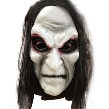 Load image into Gallery viewer, Halloween Zombie Mask Props Grudge Ghost Hedging Zombie Mask Realistic Masquerade Halloween Mask Long Hair Ghost Scary Mask