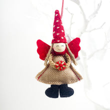 Load image into Gallery viewer, Christmas Decoration Pendant Festival Cute Angel Plush Doll House Ornaments Christmas Tree Creative Decorative Accessories